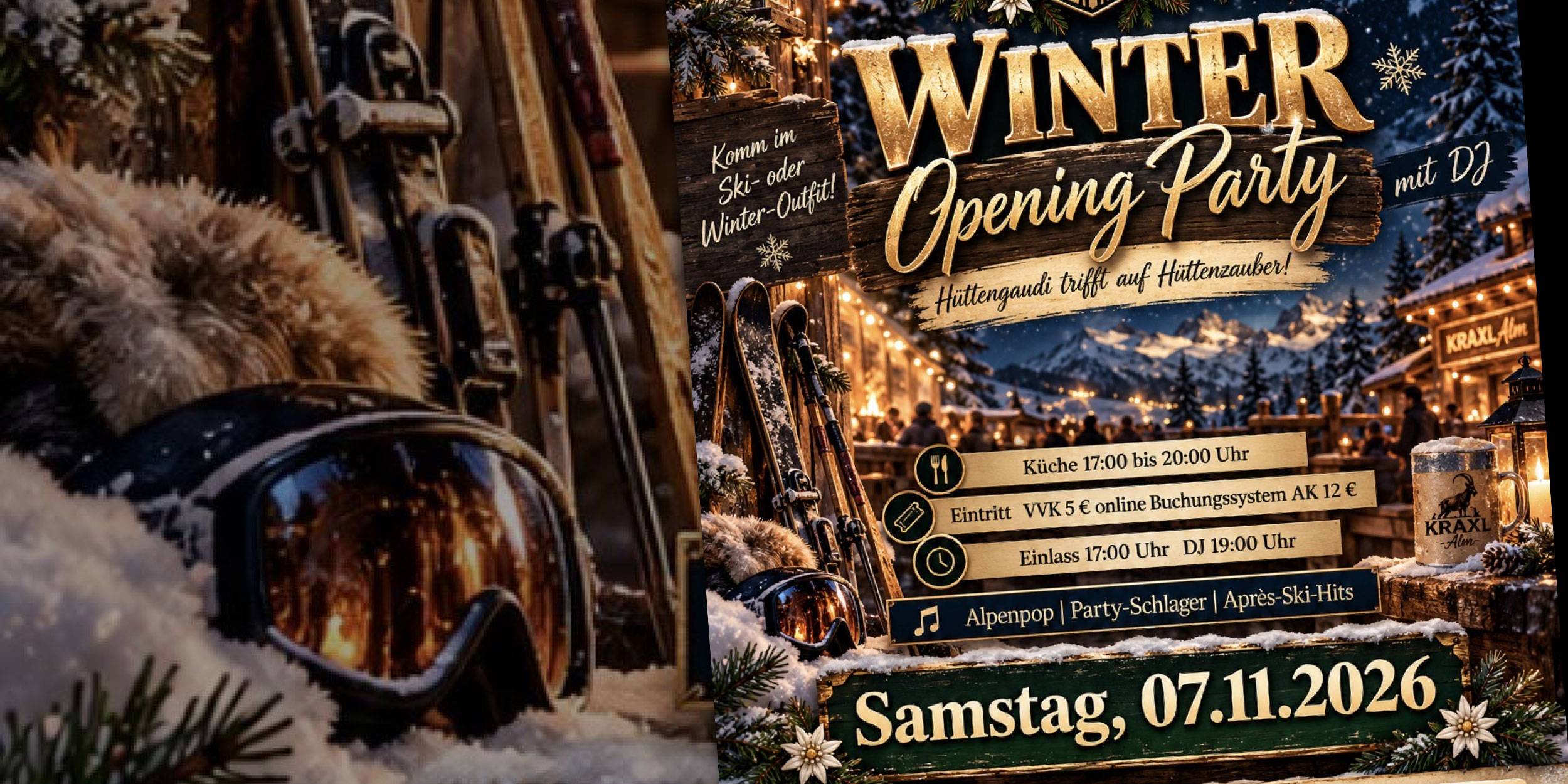 Winter Opening – Hüttengaudi trifft auf Hüttenzauber